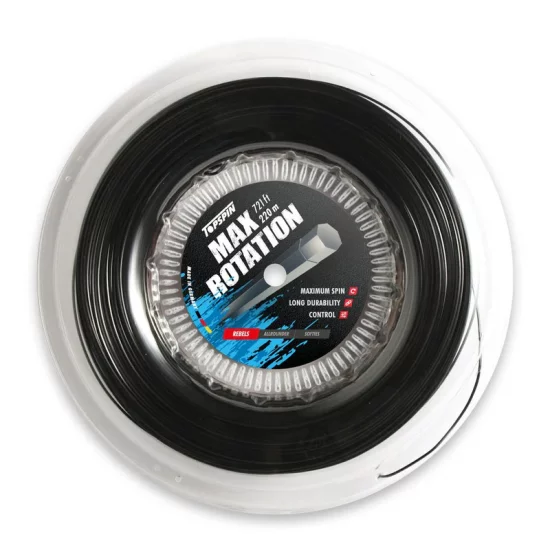Bobine Topspin Max Rotation 220m cordage tennis polyester spin 7 côtés